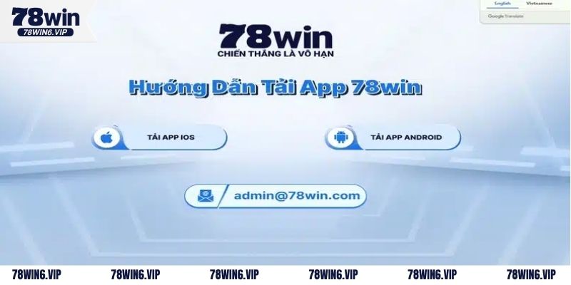 Tải ứng dụng 78WIN về điện thoại