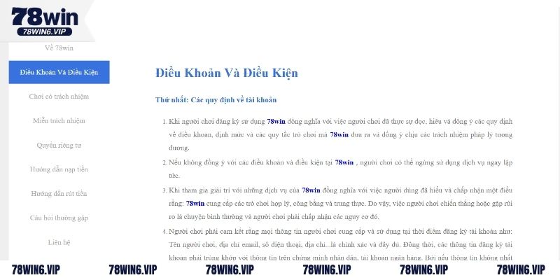 Công cụ kiểm soát chơi an toàn trên 78WIN