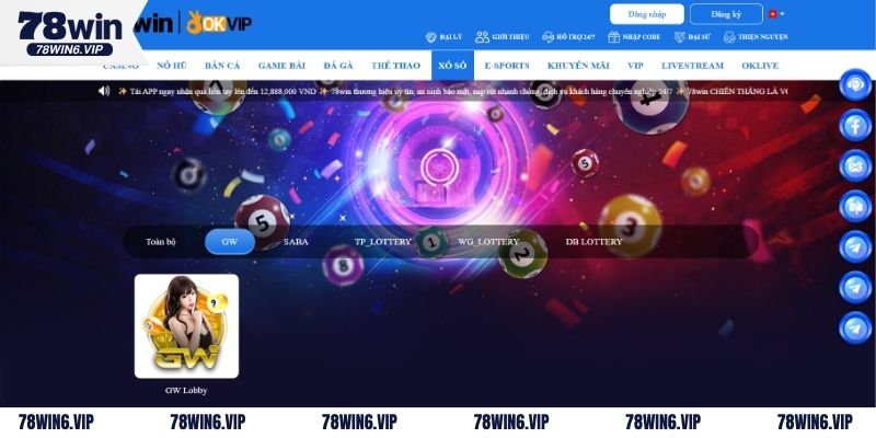 Sảnh lô đề 78WIN cung cấp nhiều loại cược đa dạng để bạn khám phá cơ hội làm giàu